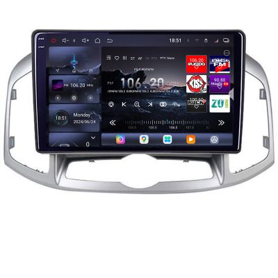 Sistem Multimedia MP5 Chevrolet Captiva 2012-2018 Manual Edotec Kit-109 8 core QLED 2K 12+256GB 360 Android Waze USB Navigatie Internet Youtube Radio