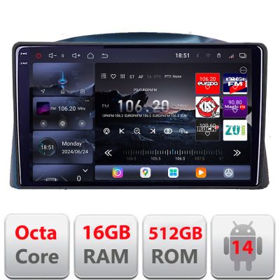 Navigatie Jeep Grand Cherokee 2004-2007 Android radio gps internet 8 core QLED 2K 12+256GB 360 Edotec