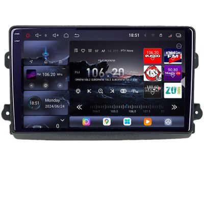 Navigatie Fiat Ducato 2021- Qled 2K Octa Core 12+256GB LTE 4G DSP Wifi 5Ghz android auto carplay radio gps internet KIT-ducato2024+EDT-E809-2K