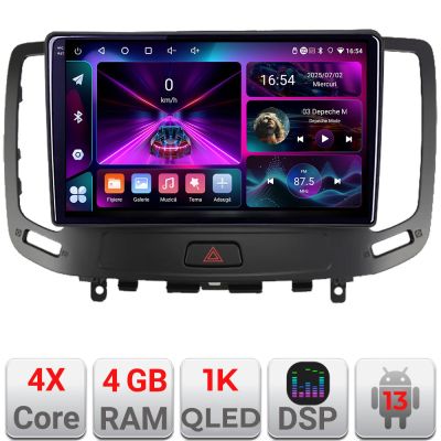 Navigatie Infiniti G35 G37 2006-2013 Android radio gps internet 4+64 InCell Display 1K KIT-G25+EDT-E209-RK