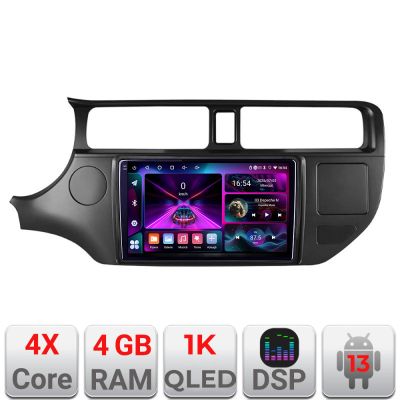 Navigatie Kia Rio 2011-2014 A-rio-11  4+64 InCell Display 1K Android Waze USB Navigatie Internet Youtube Radio