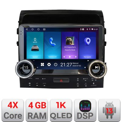 Navigatie Toyota Landcruiser 200 V8 2007-2015 cu navi si 360 Edotec  4+64 10.5 inch Incell 1K android Wifi 5Ghz gps internet  KIT-381-360
