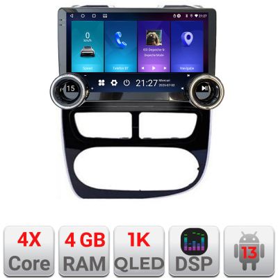 Navigatie Renault Clio 4 V1 Kit-467 Edotec  4+64 10.5 inch Incell 1K android Wifi 5Ghz gps internet