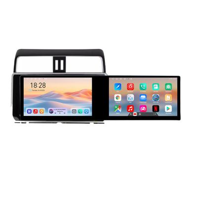Navigatie Toyota Prado J150 2018- Kit-1065 Edotec 2 ecrane  8 core 4+128 21.6 inch Incell android Wifi 5Ghz gps internet