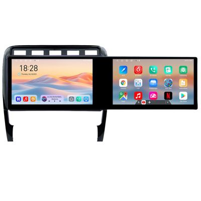 Navigatie Porsche Cayenne 2002-2011 Kit-443 Edotec 2 ecrane  8 core 4+128 21.6 inch Incell android Wifi 5Ghz gps internet  Q