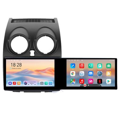 Navigatie Nissan Qashqai Kit-499 Edotec 2 ecrane  8 core 4+128 21.6 inch Incell android Wifi 5Ghz gps internet