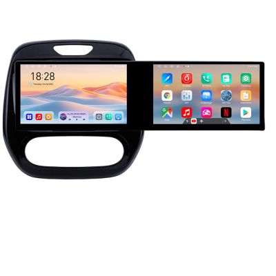 Navigatie Renault Captur 2013-2020 Edotec 2 ecrane  8 core 4+128 21.6 inch Incell android Wifi 5Ghz gps internet  KIT-captur-v2