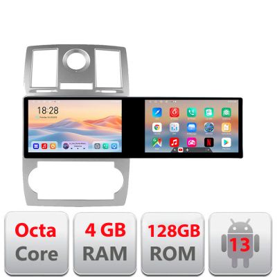 Navigatie Chrysler 300C 2004-2008 Kit-CH06 Edotec 2 ecrane  8 core 4+128 21.6 inch Incell android Wifi 5Ghz gps internet