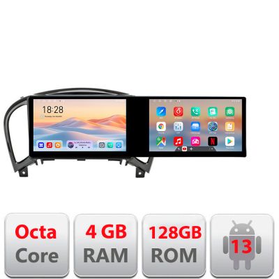 Navigatie Nissan Juke 2010-2015 Kit-JUKE Edotec 2 ecrane  8 core 4+128 21.6 inch Incell android Wifi 5Ghz gps internet