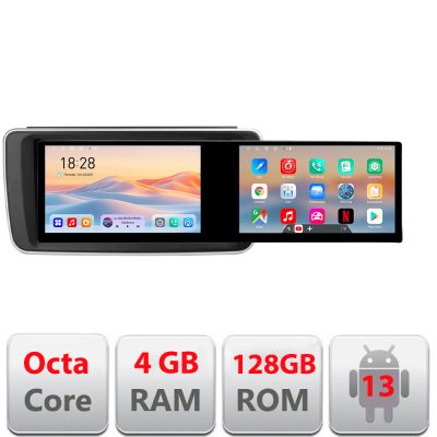 Navigatie Nissan Leaf 2018-2024 Edotec Incell 1K 10.5 inch  8 core 4+128 carplay android auto radio internet kit-leaf+EDT-E211-RK