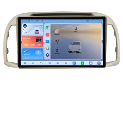 Navigatie Nissan Micra 2002-2010 Android ecran Qled 2K Octa core 8+128 KIT-micra2003+EDT-E409V3