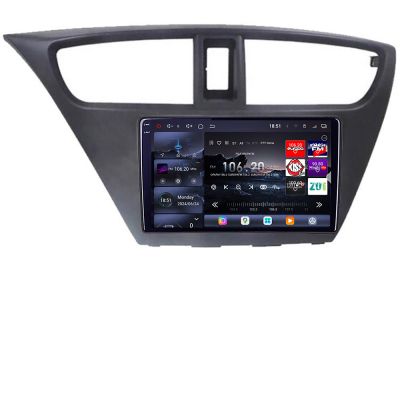 Navigatie Honda Civic 2012-2016 Edotec Kit-CIVIC 8 core QLED 2K 12+256GB 360 Android Waze USB Navigatie Internet Youtube Radio