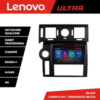 Navigatie Hummer H2 2002-2008 Lenovo 8 core QLED Qualcomm 4+64 360 Android Waze USB Navigatie Internet Youtube Radio