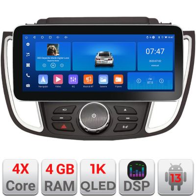 Navigatie Ford Kuga 2015-2020 SYNC2 si SYNC3 Edotec 4+64 12.3 inch Incell 1K android Wifi 5Ghz gps internet