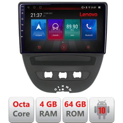 Navigatie Citroen C1 Peugeot 107 Toyota Aygo 2005-2014 Android radio gps internet Octa Core 4+64 LTE KIT-C1+EDT-E510-PRO RESIGILAT