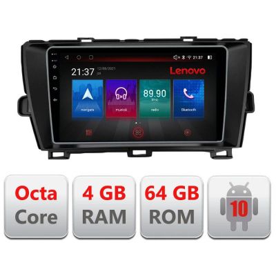 Navigatie Toyota Prius 2009-2014 E-TY39 Octa Core cu Android Radio Bluetooth Internet GPS WIFI DSP 4+64GB 4G RESIGILAT