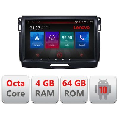 Navigatie Ford Ranger 2015-2019 E-574 Octa Core cu Android Radio Bluetooth Internet GPS WIFI DSP 4+64GB 4G RESIGILAT
