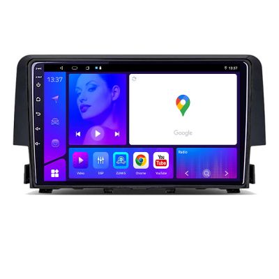Navigatie Honda Civic 2016 2020 EDOTEC-LITE Android Ecran 720P Octa Core 8 128 Carplay
