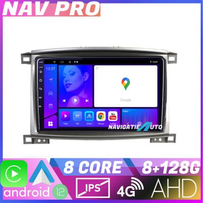Navigatie Toyota Land Cruiser L100 2002 2008 KIT L100 EDOTEC-LITE Android Ecran 720P Octa Core 8 128 Carplay