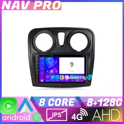 Navigatie Dacia Sandero Logan Lodgy 2012 2020 KIT sandero EDOTEC-LITE Android Ecran 720P Octa Core 8 128 Carplay