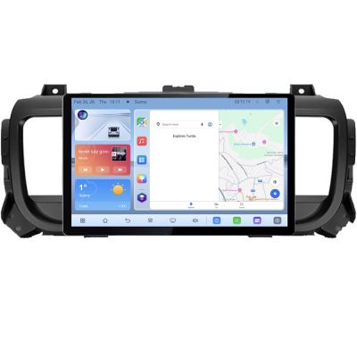 Navigatie dedicata Citroen Jumpy Toyota Proace Peugeot Traveller N-jumpy16 Edonav ecran 13" 1K 4+64 Android Waze USB Navigatie V1