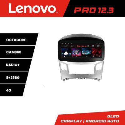 Navigatie Hyundai H1 Starex 2016- K-h1 Lenovo PRO 8+256 12.3 inch qled android 4G DSP gps internet