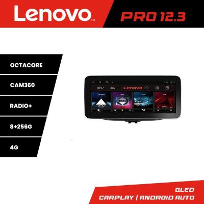Navigatie Hyundai I30 2017- K-1041 Lenovo PRO 8+256 12.3 inch qled android 4G DSP gps internet  Cor