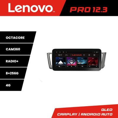 Navigatie TOYOTA RAV 4 2013-2018 K-247 Lenovo PRO 8+256 12.3 inch qled android 4G DSP gps internet