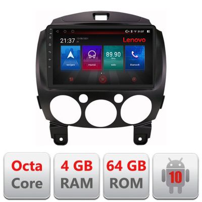 Navigatie Mazda 2 2007-2013 Android radio gps internet Octa Core 4+64 LTE Kit-mazda2+EDT-E509-PRO RESIGILAT