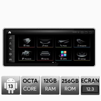 Navigatie Audi A6 C6 MMI3G 2009-2010, Android, Octa Core, 12+256, 12.3", Qled 2K 2400x900, Qualcomm 680