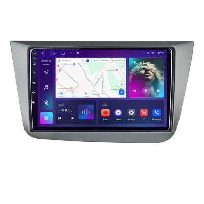 Navigatie Seat Leon 2005-2012 B-leon05 Android Ecran QLED octa core 4+64 carplay android auto kit-leon5+EDT-E309V3