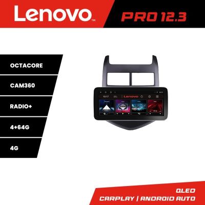 Navigatie Chevrolet Aveo 2010-2013 K-aveo10 Lenovo PRO 4+64 12.3 inch qled android 4G DSP gps internet