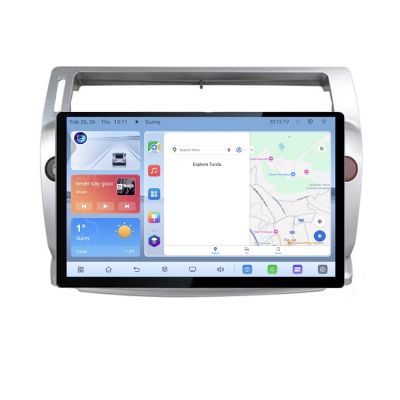 Navigatie dedicata Citroen C4 Quad Core N-088 Edonav ecran 13" 1K 4+64 Android Waze USB Navigatie 4G 360 Toslink Youtube Radio