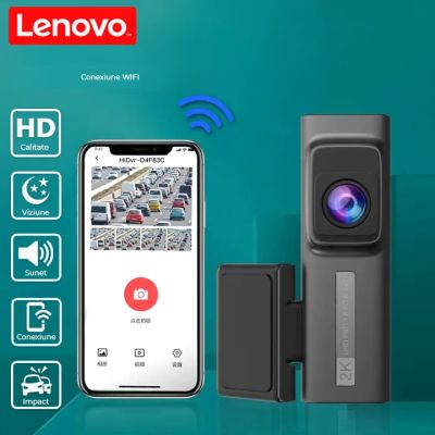 Camera DVR Lenovo S7-1980 2K fata si 1080 spate ecran 1.97 inch IPS Wifi unghi larg monitorizare parcare
