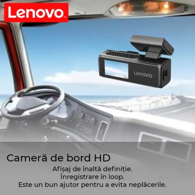 Camera DVR Lenovo S7-3280 4K fata si 1080 spate ecran 3.2 inch IPS Wifi unghi larg monitorizare parcare