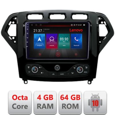 Navigatie Ford Mondeo 2007-2010 Android radio gps internet Octa Core 4+64 LTE KIT-mondeo-nav-07+EDT-E509-PRO RESIGILAT